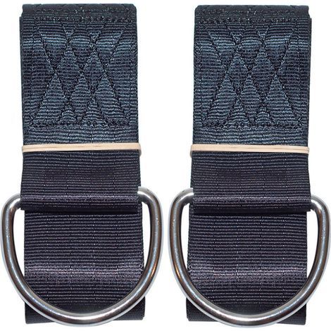 Correas de suspensión para columpios de árbol, columpios de cuerda para árboles, kit de suspensión con mosquetones de seguridad, terileno, apto para todo tipo de columpios y hamacas, 5 cm x 2 m.