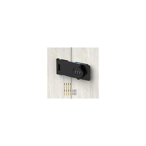 Serrure pour armoire, couleur noire, angles de 90° et 180°, pour portes coulissantes, portails et jardins.-AquaForge (1/2)