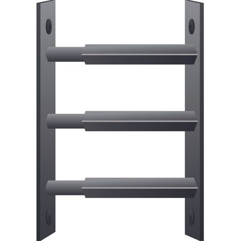 3 barreaux de sécurité télescopiques 55 à 103 cm gris