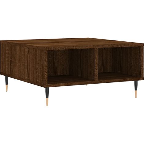 Maison Exclusive - Couchtisch Braun Eichen-Optik 60x60x30 cm Holz