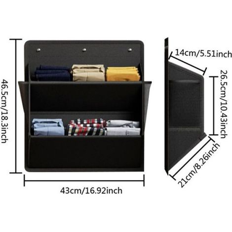 Organisateur Chaussures Mural - Tissu Oxford 60 x 35 cm - Pour Porte Mur Camping-Car - 1 Pièce (1/5)