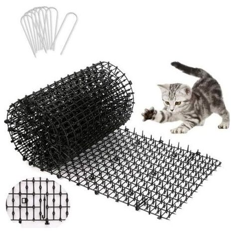 200 x 30 cm Tapis Anti-Chat avec Pointes Empêcher Les Animaux de S'approcher, WADEO Tapis Anti-Chat d'Epine Grille de Jardin Anti Chiens pour Les Jardins Intérieurs et Extérieurs (1/5)