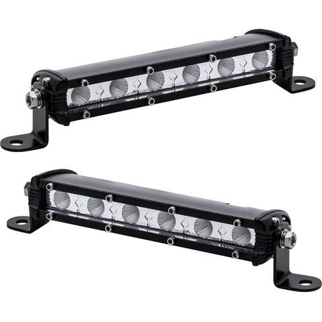 18cm 18W Slim 12V LED Feu de recul 12V LED Feu de travail Longue Distance Phare LED pour Remorque Voiture Moto 4x4 Accessoires (1/5)