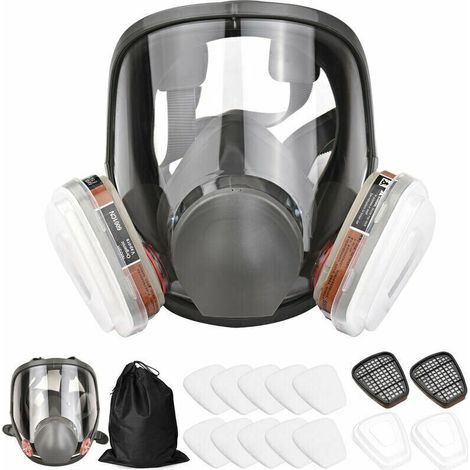 Masque de protection complet en silicone – Ensemble 7 pièces avec boîte à filtre – Confort optimal et ajustement personnalisé-ARCAN (1/5)