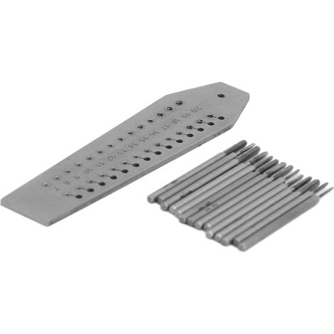 Jeu de 14 tarauds et filières 0,7 mm-2 mm pour bijoutiers et horlogers, pour la fabrication de bijoux et la réparation de montres. (1/5)