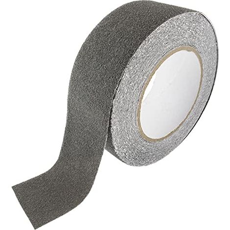 SeKi Nastro antiscivolo grigio 50 mm x 10 metri antiscivolo nastro di sicurezza per scale, gradini, piastrelle, rampe, scale o pavimenti nastro antiscivolo autoadesivo, grigio (1/4)