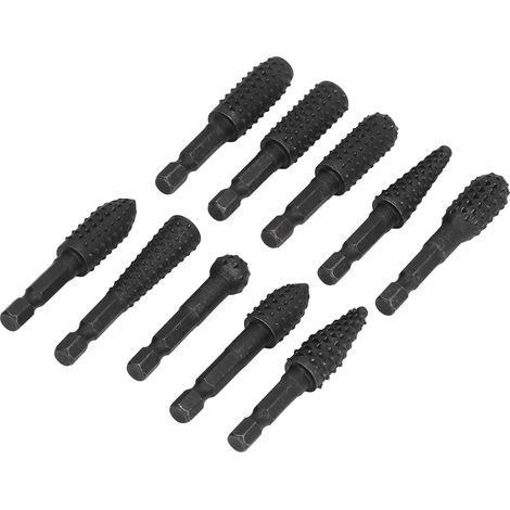 10 Fraises Rotatives 1/4in pour Sculpture Bois, Set de Fraises à Graver pour Outil Rotatif Dremel (1/5)
