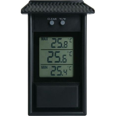Thermomètre Électronique Extérieur Thermomètre Extérieur Thermohygromètre Électronique Étanche Réfrigérateur Thermomètre Taille Température Valeur Mémoire Fonction 13.2x8x3 (Cm) Noir 1pc (1/3)