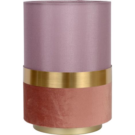Lampada da tavolo lino rosa tubo E14 Extravaganza Lucide (1/5)