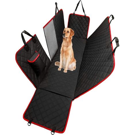 Tapis de voiture pour animaux de compagnie anti-sale imperméable à l'eau anti-dérapant pour chien fenêtre arrière (1/3)
