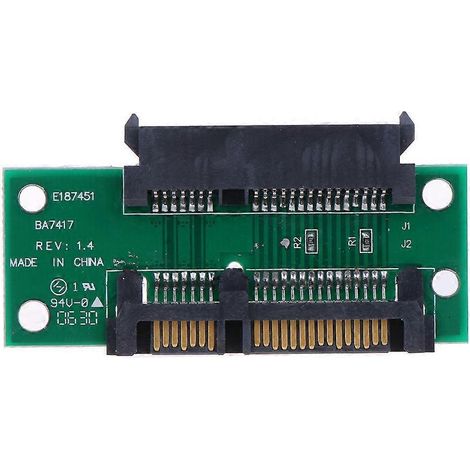 Câble d'extension SATA 22 broches mâle vers femelle, adaptateur 7+15 pins pour connecteur SATA 22P (1/4)