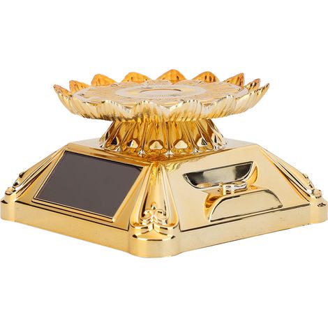 Présentoir à bijoux rotatif à énergie solaire, plateau pour colliers, 80 x 80 x 48 mm (1/5)