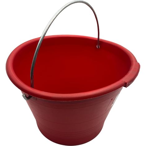 Secchio da Muratore in Plastica – Rosso – 1 pezzo (1/3)