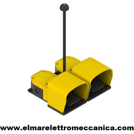 Interruttore a Pedale Doppia 2 x 1NA + 1 NC Pedaliera