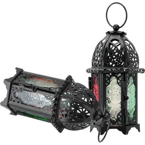 2 Supports de Bougies Vintage en Fer Forgé Noir, Décoration Murale Rétro pour Salon ou Mariage (1/5)