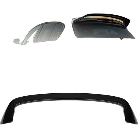 Spoiler trasero, material ABS, 118 x 29 x 10 cm, compatible con Serie 1 F20 F21, acabado negro brillante, fácil instalación. (1/5)
