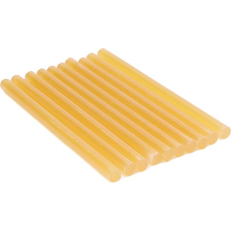 Lot de 10 bâtons de colle thermofusible 11 x 200 mm, forte adhérence, pour pistolets à colle de plus de 60 W, jaune (1/5)