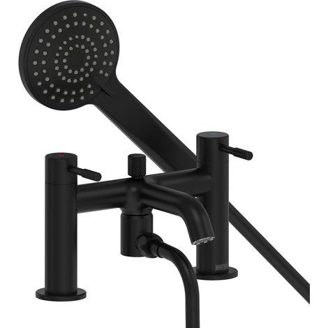 Bristan Molida Bath Shower Mixer Tap Pillar Mounted - Black