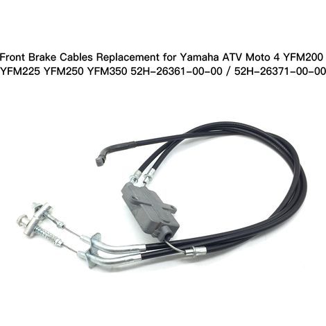 Zoternen Câbles de frein avant de rechange pour VTT Yamaha Moto 4 YFM200 YFM225 YFM250 YFM350 52H-26361-00-00 / 52H-26371-00-00 (1/5)