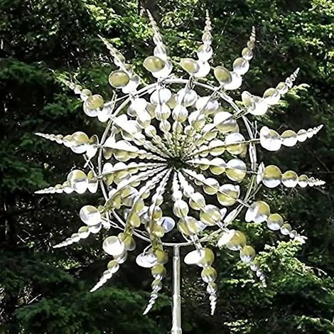 Girouette de jardin en métal, moulin à vent magique unique, attrape-vent décoratif pour extérieur, décoration de jardin originale