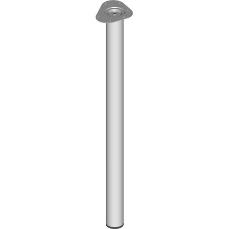 DIY, Unterbau-Möbelfuß 11102, Durchmesser 60x900mm silber 4 Stk (1/2)