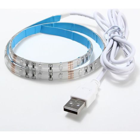 50CM / 1M / 2M / 3M USB LED Strip 3528 SMD Waterproof Christmas Tape TV Background Light WASHED (1/3)