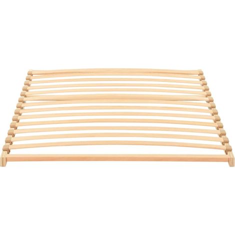 Maison Exclusive - Base a doghe Marrone 100 x 190 cm Legno massello di faggio (1/5)