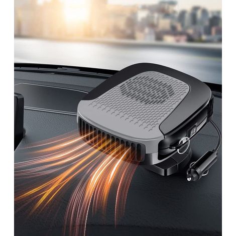 Tragbare Autoheizung mit Luftreinigung, 12 V 150 W, mit 2-in-1 Heiz- und Kühlmodi für schnelles Aufheizen, Enteisen und Scheibenheizung, wird an die Zigarettenanzünderbuchse angeschlossen. (1/5)