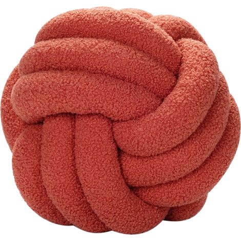 Coussin Boule Nœud - 20 cm - Tissu Plush Doux et Élastique - Décoratif pour Lit, Canapé, Sol ou Chambre - 1 Pièce (1/5)