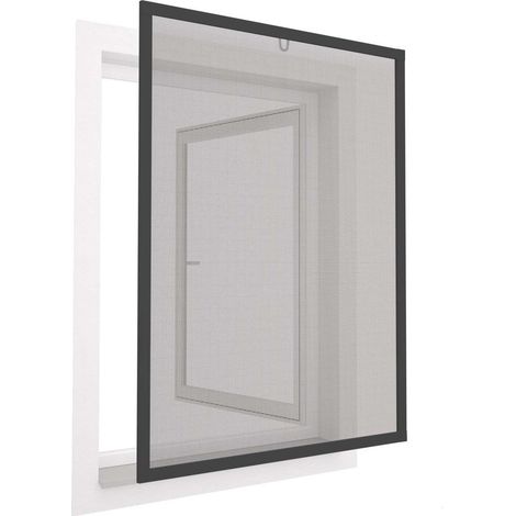 easy-life Moustiquaire moderne anthracite pour fenêtre (1/4)