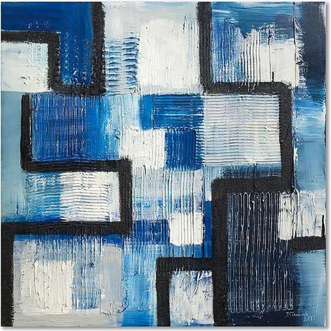 Tableau bois abstrait 78 - 20 x 20 cm