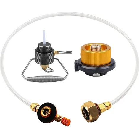 Adaptateur pour bouteille d'extincteur de réchaud de camping, adaptateur de recharge de propane, réservoir de gaz liquéfié M24x1,5, équipement de camping, réchauds de cuisine portables (1/5)