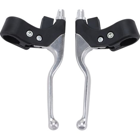 Levier d'embrayage, levier de frein et commande manuelle pliable pour guidon, compatibles avec les vélos et mini quads de 47 à 49 cm³. (1/5)