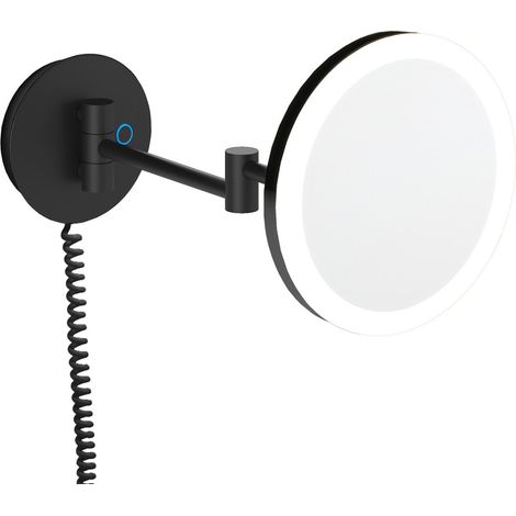 COSMIC Essentials miroir grossissant miroir maquillage noir mat murale (LED)(X5)(4.5W 100-240V) (1/5)