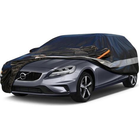 Bâche auto 10 couches imperméable respirante pour Volvo V40 (2013-2019) noire (1/5)