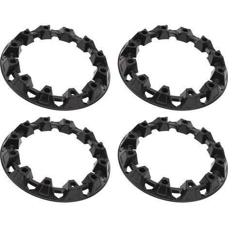 4 enjoliveurs de roue universels pour quad et karting 10 pouces (diamètre extérieur : env. 280 mm/11 pouces, diamètre intérieur : env. 195 mm/7,7 pouces) (1/5)
