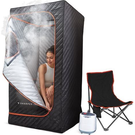 Sauna portatile - Sauna portatile Sharper Image Nera - Colore nero - Trattamento corpo - Trattamento viso