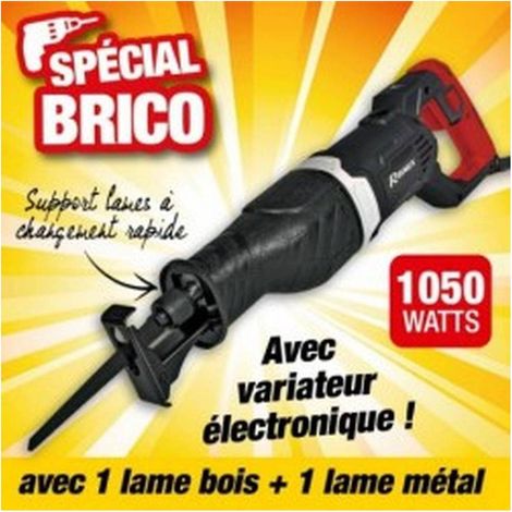Scie Alternative 1050W - 3,76 kg - Course 32 mm - Puissante et Pratique - Fiable - D-Work