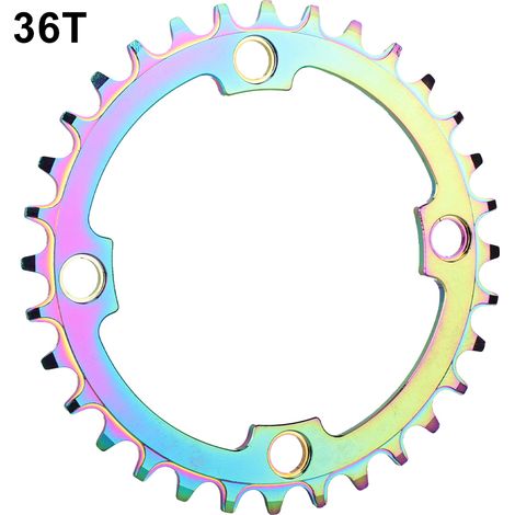 Disque de plateau de vélo monovitesse en alliage d'aluminium creux (36 dents) (1/5)