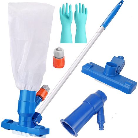 Aspirateur Piscine Mini Jet Tête aspiration Nettoyage Rapide Outil Nettoyage Piscine Brosses Sac Collecte Aspirateur Piscine Spa 1 (1/5)