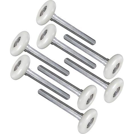 Lot de 8 rouleaux de porte de garage en nylon durable de 5,1 cm 6200ZZ 11 roulement à billes tige de 120 mm (rouleau de porte de garage 120 mm) (1/5)