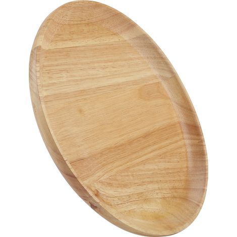 Plateau rond en bois pour thé, sushis, amuse-gueules et fruits, idéal pour la maison et le restaurant (18 x 18 cm). (1/5)