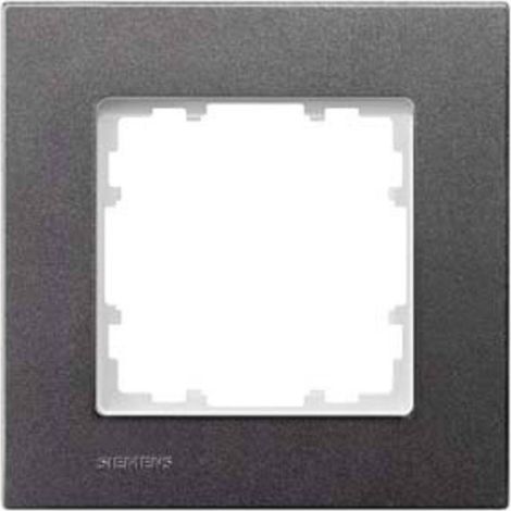 Siemens Interruttore 1 parte Telaio di copertura Delta Carbone 5TG11112 1 pz. (1/2)