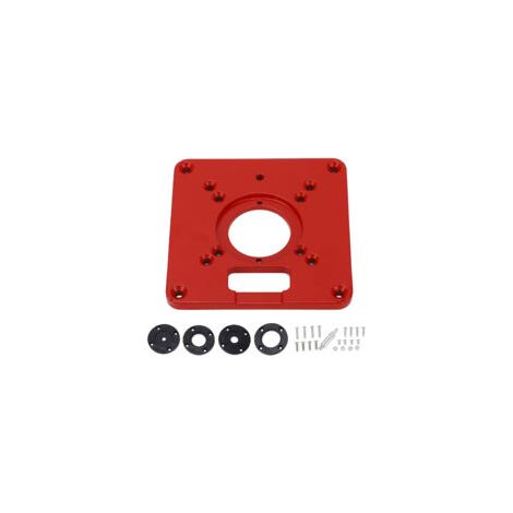 Plaque d'Insertion Universelle en Aluminium pour Table de Défonceuse - Accessoire Travail du Bois