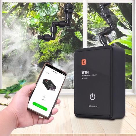 Système de Pulvérisation Intelligent WiFi pour Terrarium, Kit de Brumisation Automatique avec Tuya pour Reptiles et Tortues