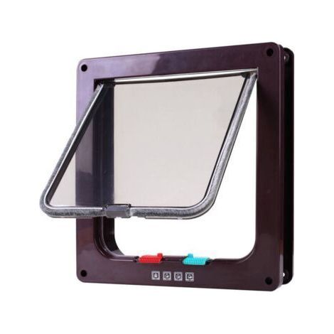 Lit magnétique pour chat noir taille L avec porte battante et 4 voies de verrouillage pour chats, chatons et chiots (1/5)