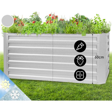 High Grow Straight Hochbeet 120x60x60cm 432l Stahl