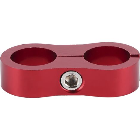 Collier de séparation de tuyau 10AN en alliage d'aluminium adaptateur raccord pour ligne carburant/huile/frein/essence accessoire auto rouge (1/5)