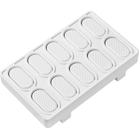 Sushi Maker – Outils et gadgets de fabrication à 10 grilles Moule de presse à sushi, pour le déjeuner, l'école, le restaurant, le camping, la cuisine de pique-nique et les sorties en famille, blanc (1/5)