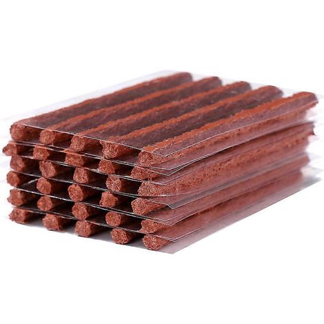 Kit de réparation de pneus comprenant 100 mèches en caoutchouc, des mèches et des outils de réparation.-10X0.6CM (1/3)